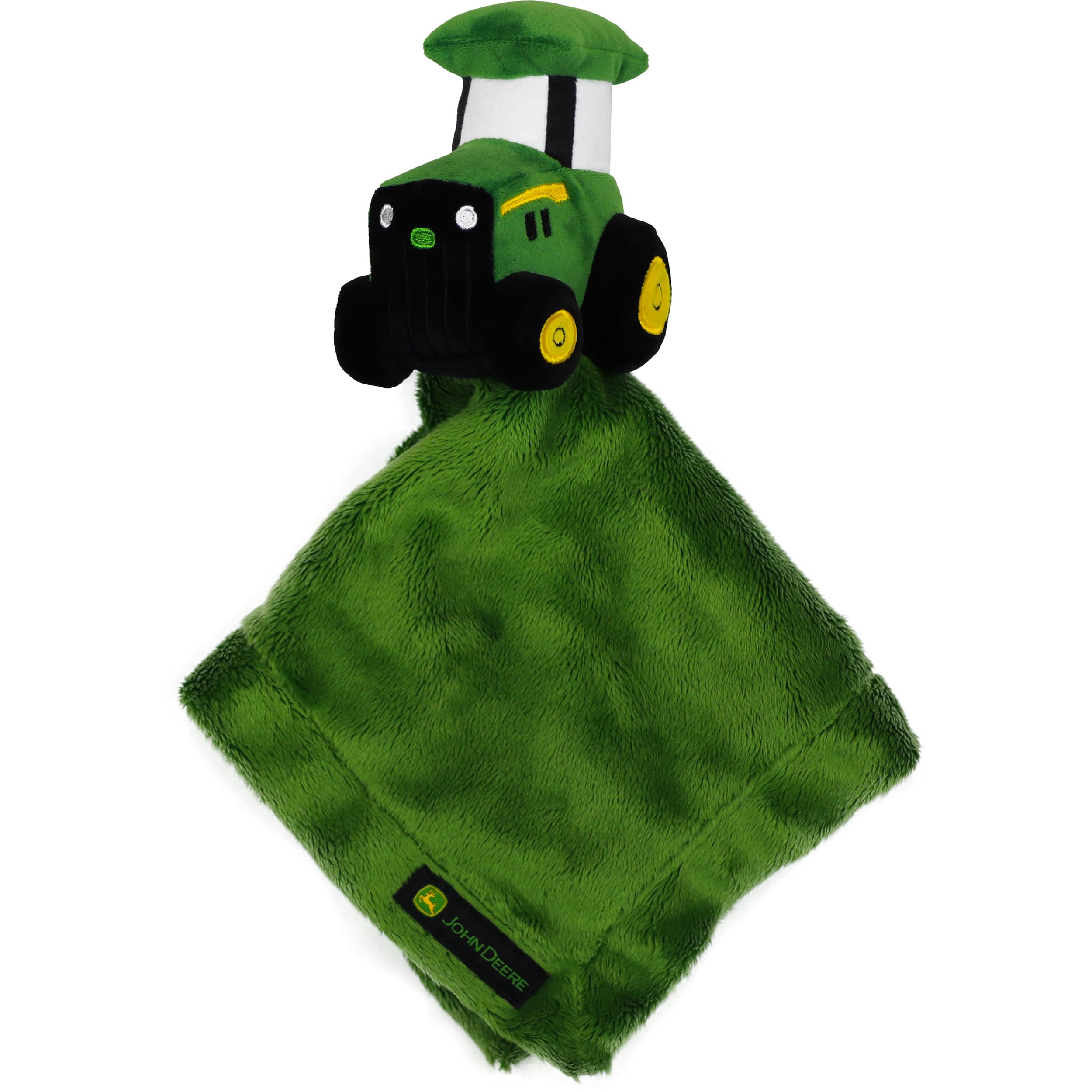 John Deere Baby Cuddle Snuggle Security Blanket Boy Girl Farm Tractor Toy, Green, One Size