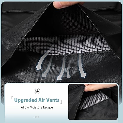 Miniatura 4 de SHINESTAR Cubierta de parrilla para Blackstone Serie Culinary de 28 pulgadas, resistente al agua, 5472, cubierta de parrilla de gas con ventilación