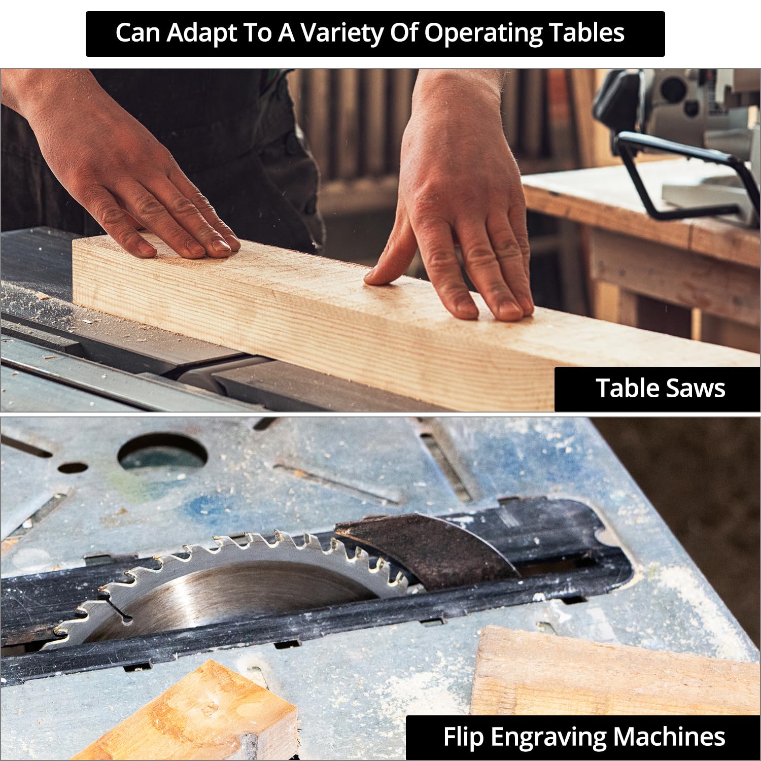 QWORK® Tope de ángulo de calibre de inglete para sierra de mesa, 0-60 grados, aleación de aluminio, tope abatible, 450 mm