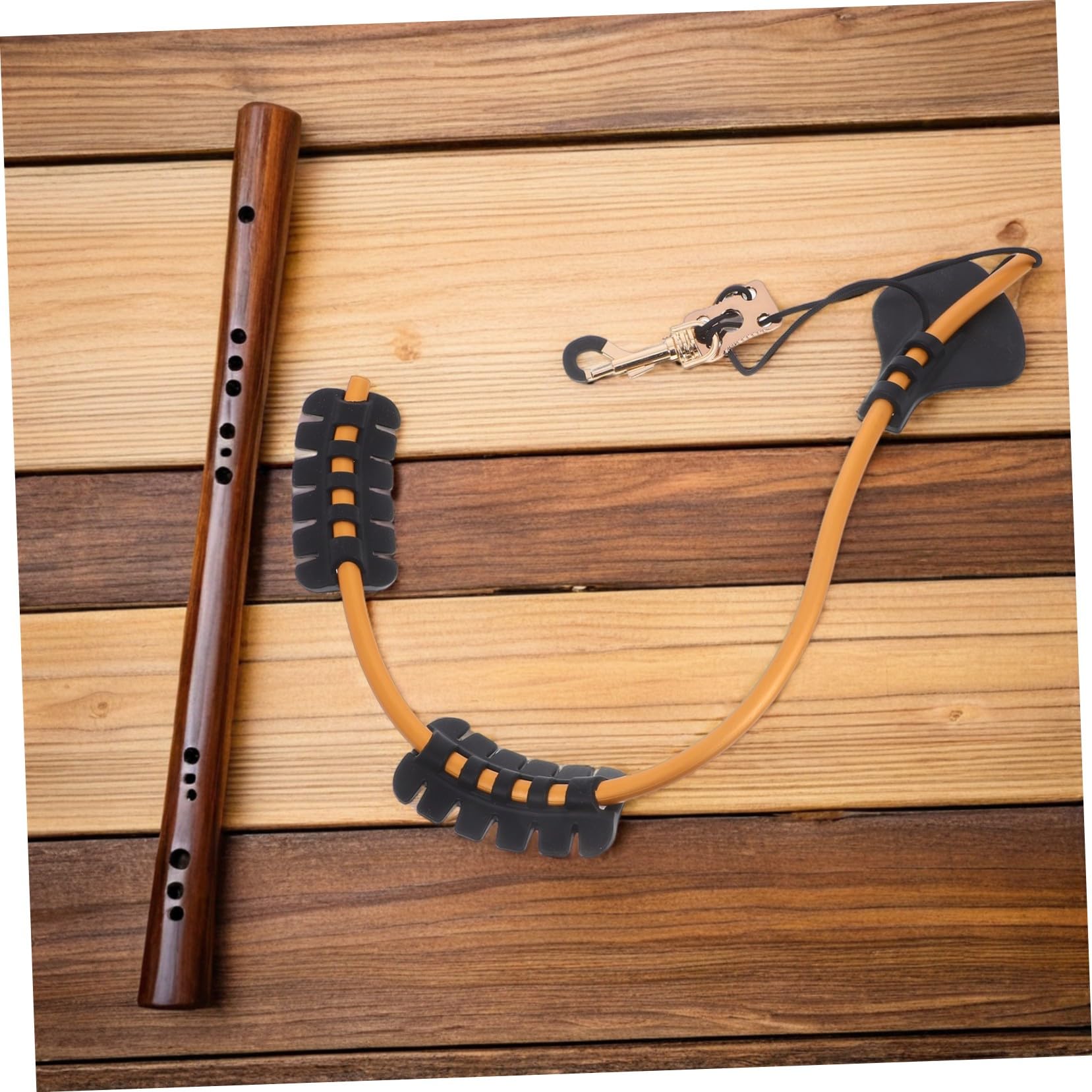 ifundom Regulowany Pasek Ramię Do Saksofonu z Silikonową Podkładką i Metalowym Haczykiem Kompatybilny z Saksofonami Altowymi Tenorowymi i Sopranowymi Oraz Instrumentami Drewnianymi Trwały