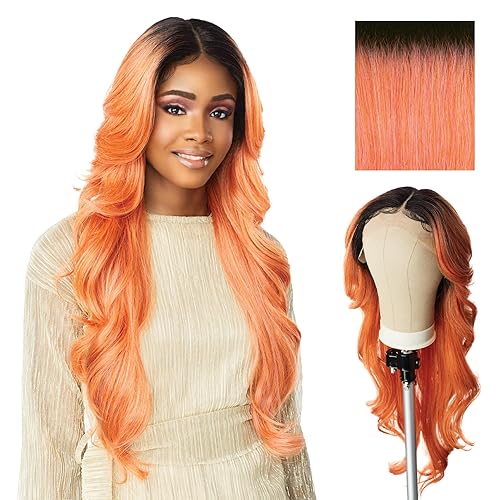 Sensationnel Butta - Pelucas de encaje  Unidad 2 extra ancha de 5 pulgadas de profundidad, línea de cabello sintético previamente despuntada, sin