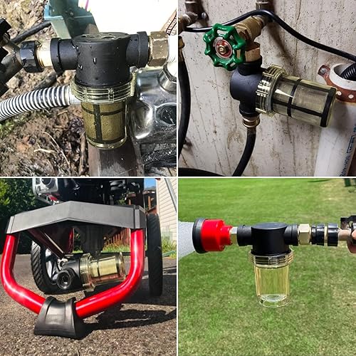 Miniatura 7 de Colador en línea hembra NPT de 34" con pantalla de filtro de acero inoxidable de malla 100 (malla de 34" 100)