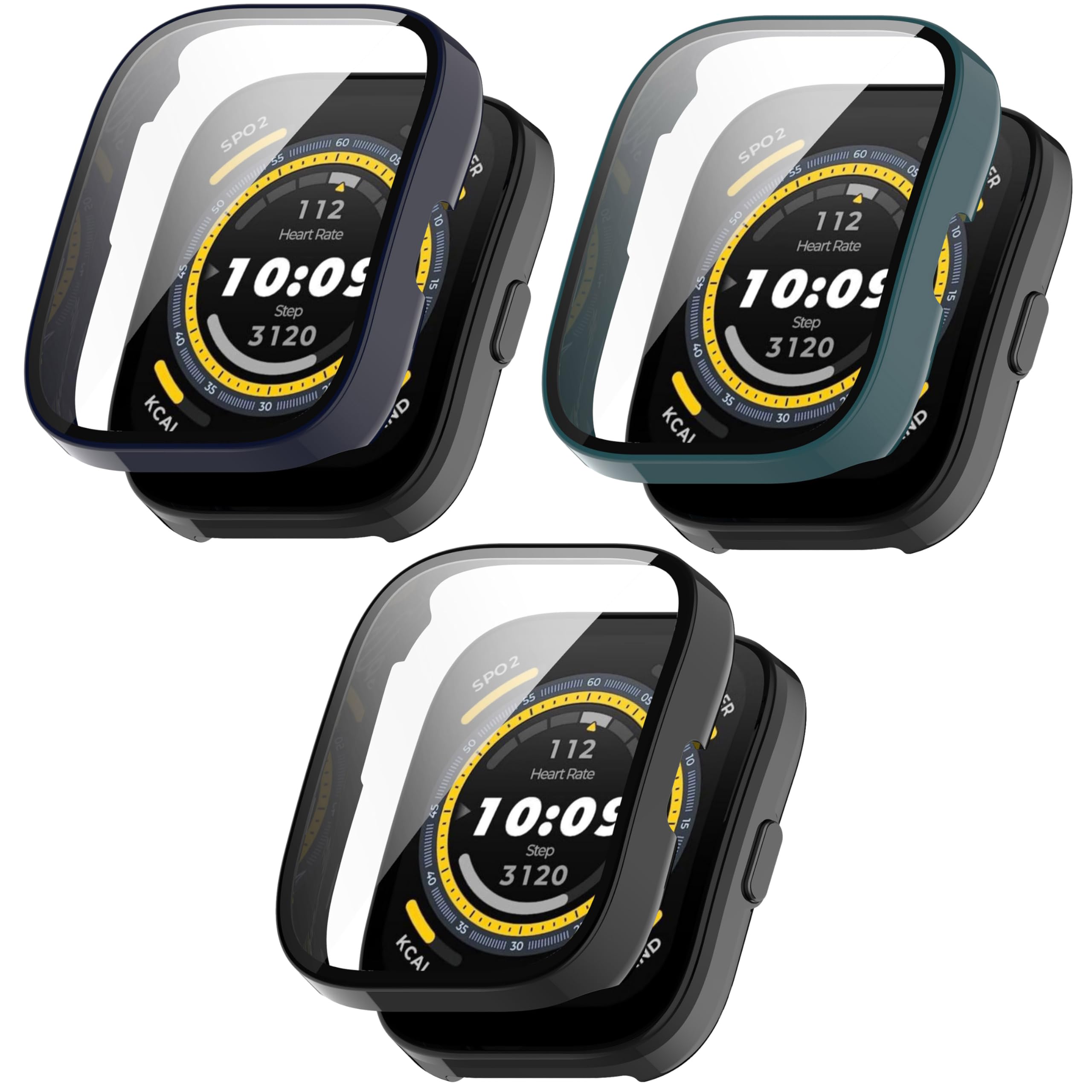 FitTurn Watch Case Screen Protector Smart Watch Cover for Amazfit Bip 5 Protective Case Matte PC Hard Cover, Super-Fitted Screen Ultra-Thin Hard PC