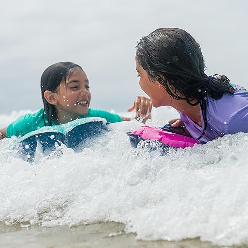 Miniatura 5 de ZAMAS Tabla de surf inflable para niños con asas y nueva válvula de botón, alfombrilla de ayuda ligera flotante para tabla de surf para aprender a