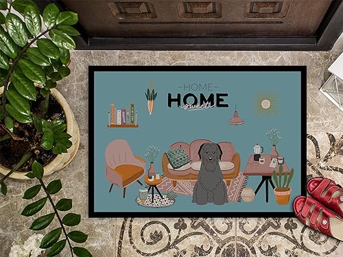 Miniatura 3 de Caroline's Treasures CK7926MAT - Felpudo negro Briard Sweet Home de 18 x 27 pulgadas, para interiores y exteriores, para entrada, antideslizante,