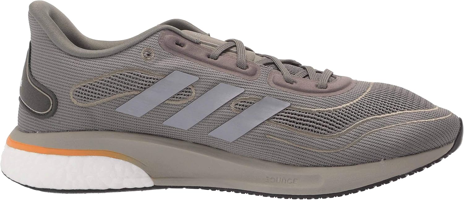 adidas Men's Supernova Running Shoe, Legacy Green/Iron Metallic/Feather Grey, 7.5