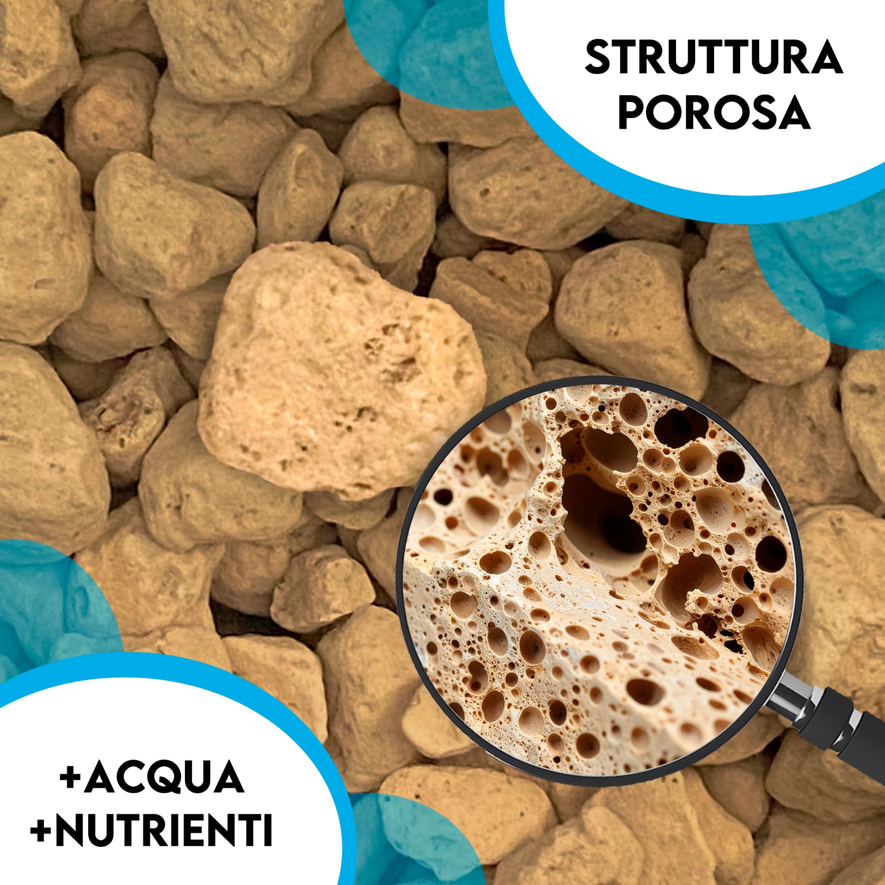 ZOMA Kanuma giapponese professionale qualità hard 2-5 mm, Terriccio per bonsai e acidofile drenante e poroso a ph acido, Terriccio acidofile - 2 litri