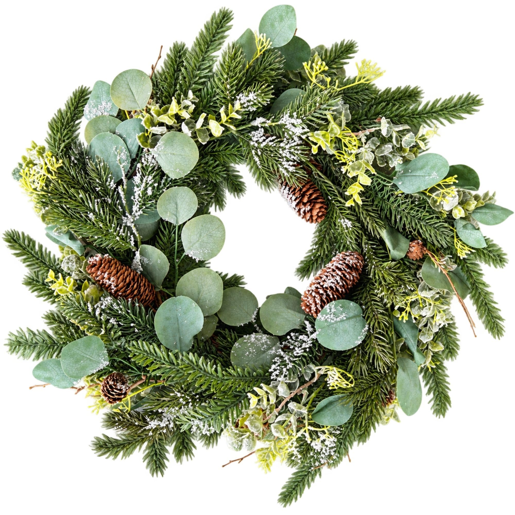Weihnachtskranz Türkranz künstlich, Adventskranz wie echt, ∅70cm