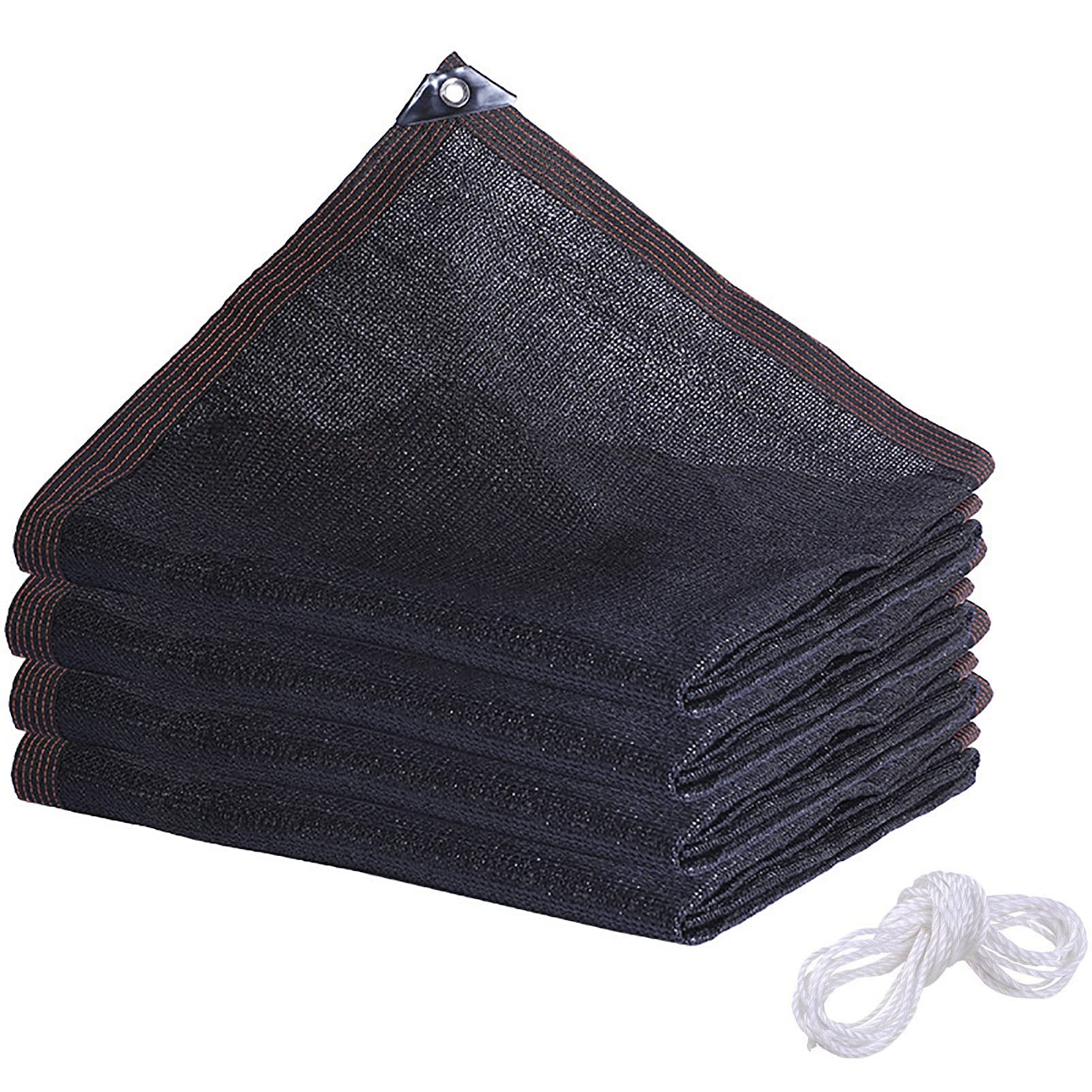 Black Shade Sail,Shading Net With Grommets Breathable Tear-Resistant Mesh,Greenhouse Sunscreen Shading Cloth for Garden, Pergola, Patio Plants, Parking Shed,Chicken Shading Rate 75%-2x4m