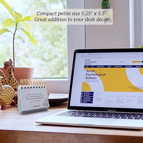 Miniatura 3 de MESMOS Cubierta de cámara para laptop, diseño de plantas lindas con minindfulness, calendario diario de cuidado personal