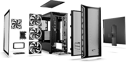 Miniatura 3 de be quiet! Shadow Base 800 FX - ARGB - 4 ventiladores PWM de 5.512 in de alas ligeras - Carcasa para juegos de PC de torre media - Radiadores de
