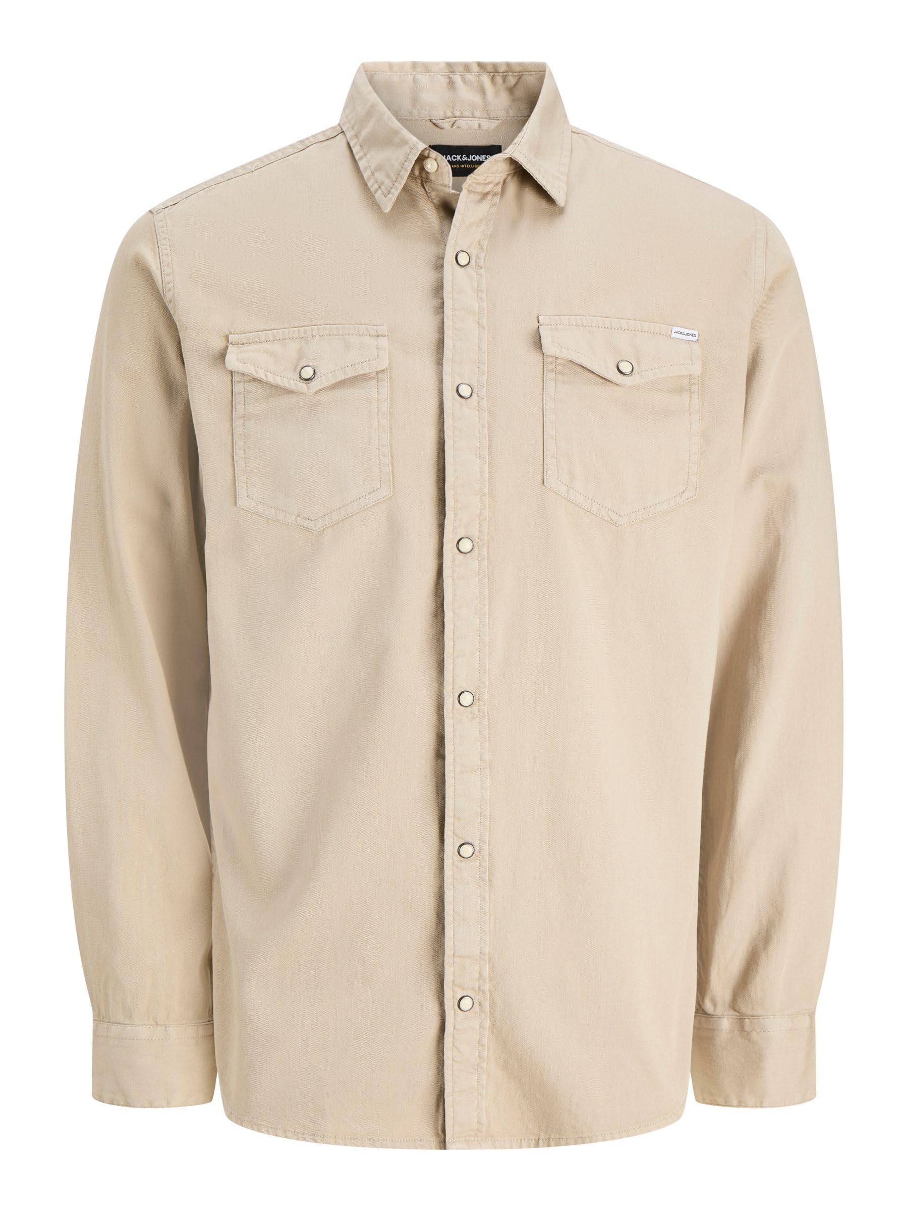 Jack & Jones Jjesheridan Shirt L/S Noos, Camicia Uomo, Crockery, S-image