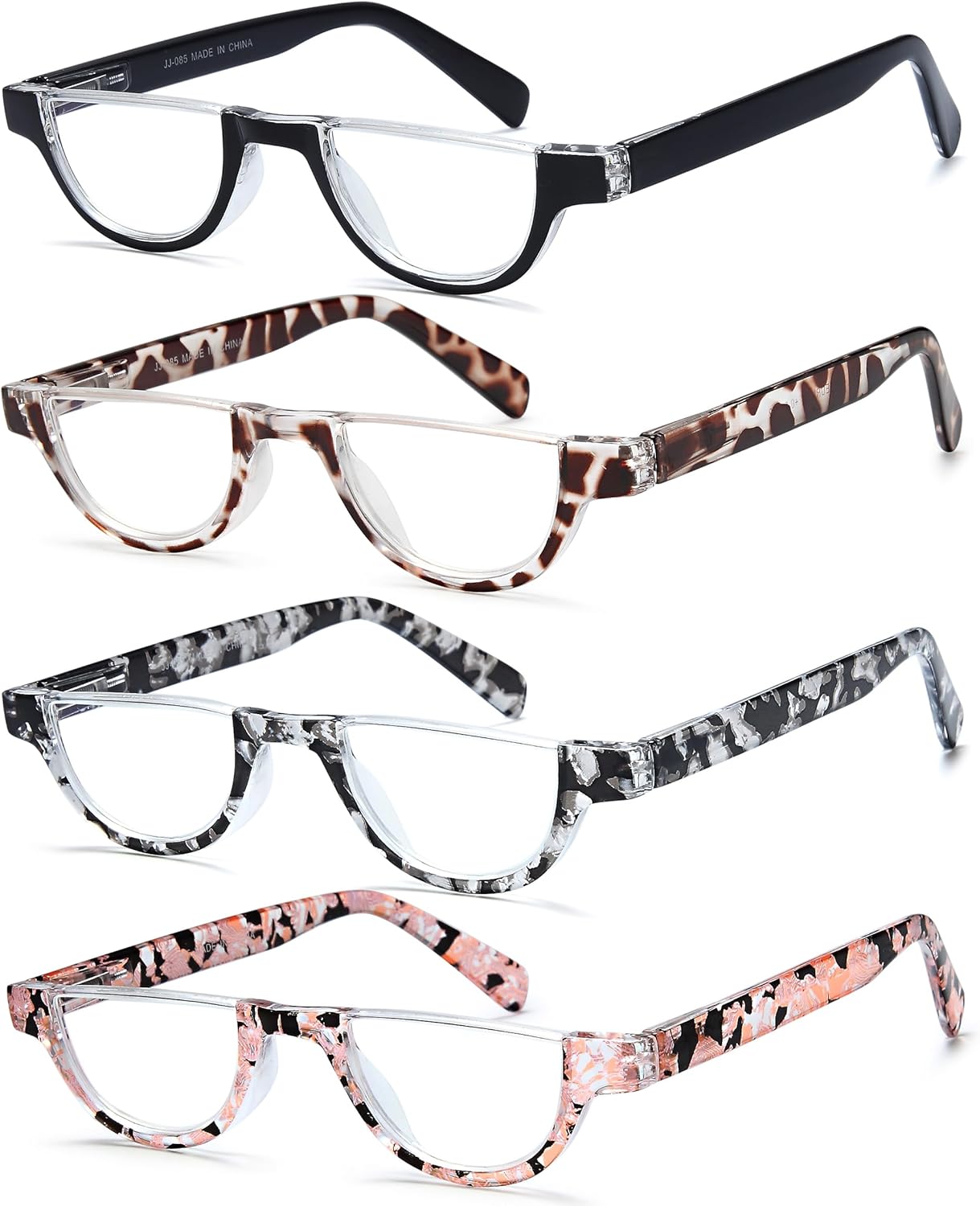 EYEURL Half Frame Reading Glasses for Women-4 Pack Blue Light Glasses Fashion Computer Readers for Women Anti UV Ray Eyeglasses with Spring Hinges,3.5 - Image 2