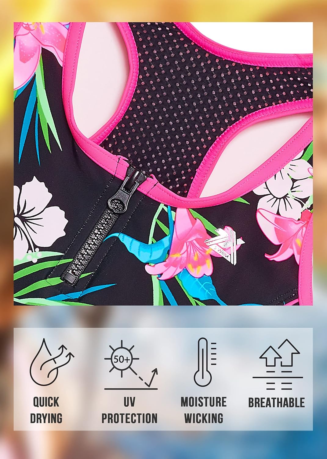 ZeroXposur Big Girls Swimsuit - Girls Bathing Suit - Girls' Swimwear - Girls One Piece Swimsuits