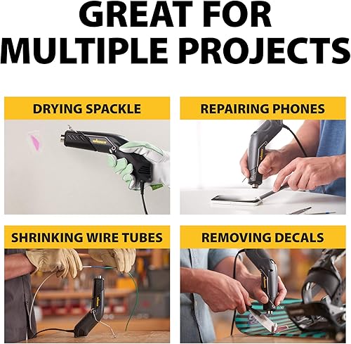 Miniatura 3 de Wagner Spraytech 2410910 HT400 Kit eléctrico de pistola de calor, pistola de calor para reparación de cables eléctricos, tubería de encogimiento,