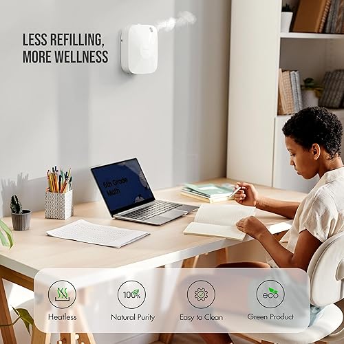 Miniatura 5 de Airversa Difusor inteligente de aceite esencial sin agua, capacidad de 13.5 fl oz con aceites aromáticos de fragancia de 6.8 fl oz, máquina de aire