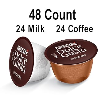 NESCAFE Dolce Gusto Coffee Capsules Chococino 48 Single Serve Pods (Makes 24 Specialty Cups)