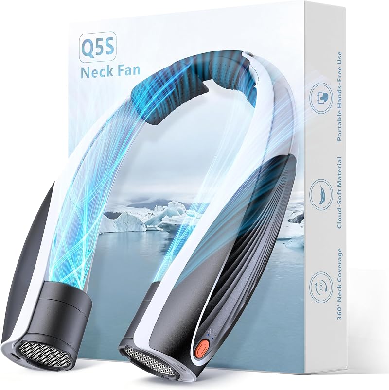 Ventilador de cuello portátil, máximo 20 horas, ventilador personal