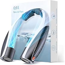 Portable Neck Fan, Max 20H, Rechargeable Personal Fan with 6000mAh Battery, 360&deg; Cooling, 6 Speeds Hands-Free Wearable Fan, Gifts for Men, Women, Travel, World Cup, Outdoor