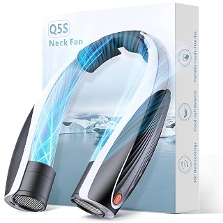Portable Neck Fan, Max 20H, Rechargeable Personal Fan with 6000mAh Battery, 360° Cooling, 6 Speeds Hands-Free Wearable Fan, Gifts for Men, Women, Travel, World Cup, Outdoor - Amazon product rated Grade B