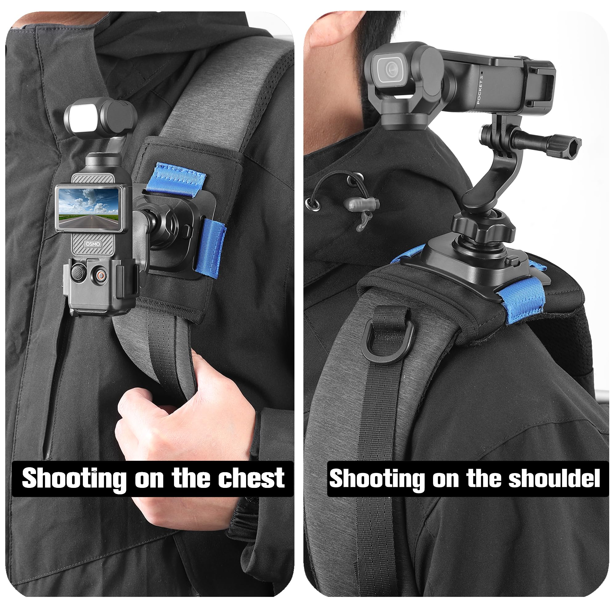 Peak Design x Osmo Pocket 3 用バックパックマウント Amazon.com: SUREWO Osmo Pocket 3 Backpack Mount,Bag Belt Shoulder
