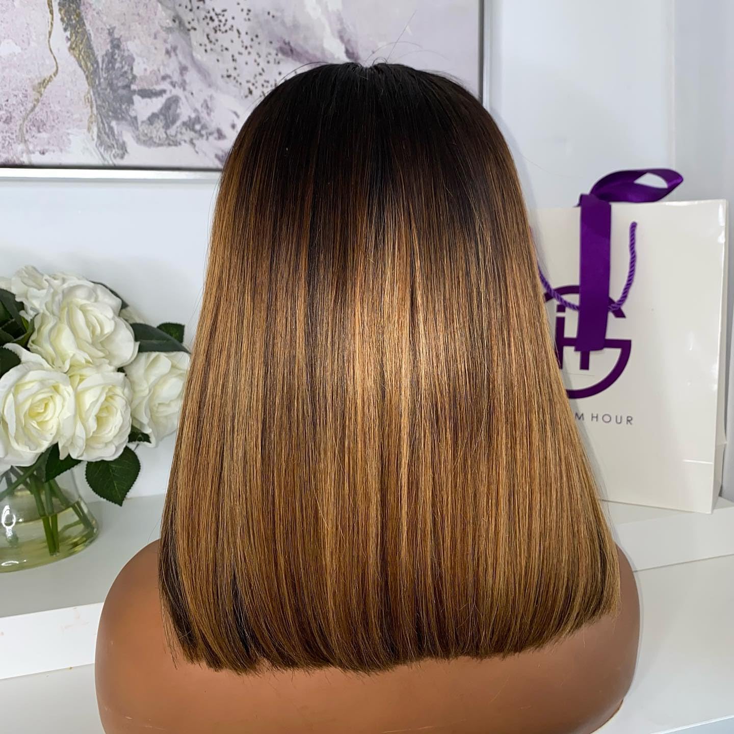 13X4 Deep Part HD Highlight 27 Colored Short Bob Lace Front Wigs Honey Blonde Lace Front Wig Human Hair Brazilian Invisible Lace Front Wigs Pre Plucked With Baby Hair (12 INCH, 27 BLONDE)