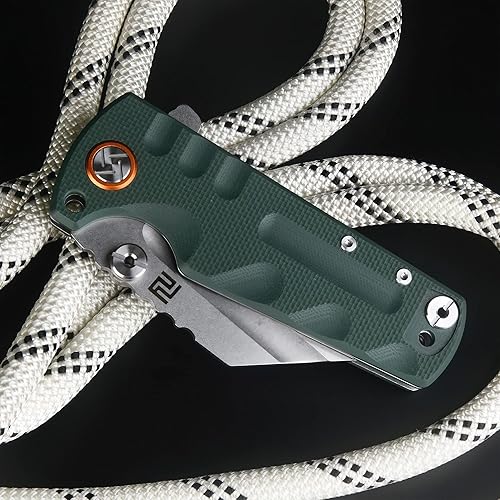 Miniatura 2 de ARTISANCUTLERY Cuchillo táctico Proponent Cuchillo plegable D2 Hoja de acero con mango G10 Hoja fija EDC Cuchillo para caza, campamento y