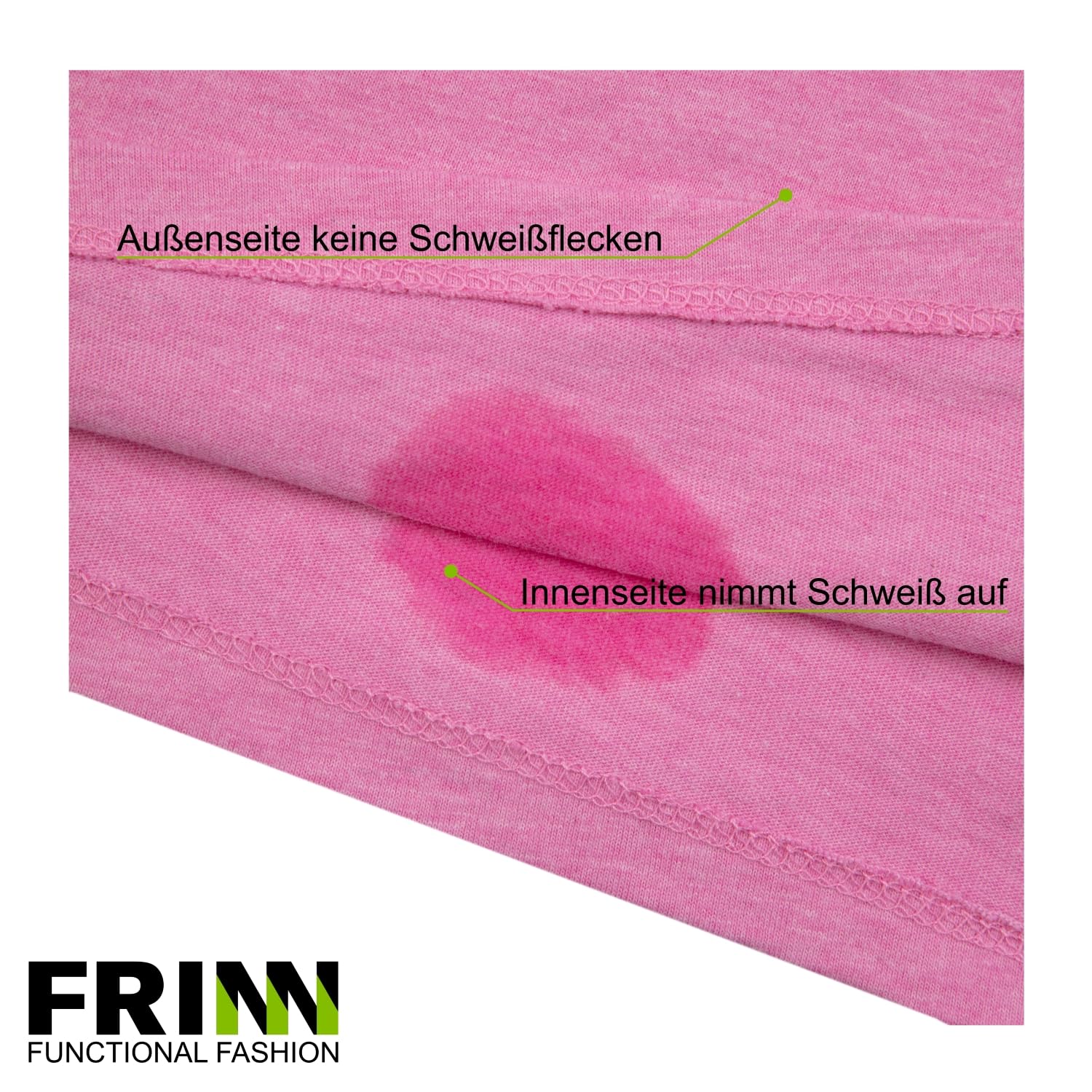 Herren Kurzarm Funktions T-Shirt, ohne Schweißflecken, Schnelltrocknend, Baumwolle