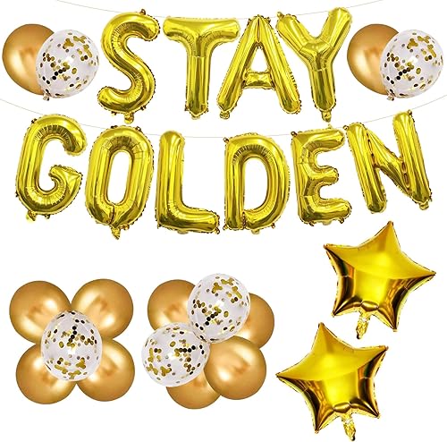Gold Birthday Decorations Golden Birthday Decor Golden Birthday Decorations For Girls Gold Party Decor Golden Girls Party Supplies Golden Girls