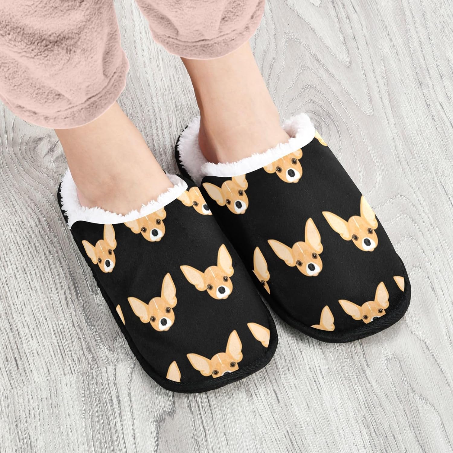 Slippers for Women Men, Memory Foam House Slippers, Non-Slip Indoor Outdoor Winter Bedroom Shoes - Image 2