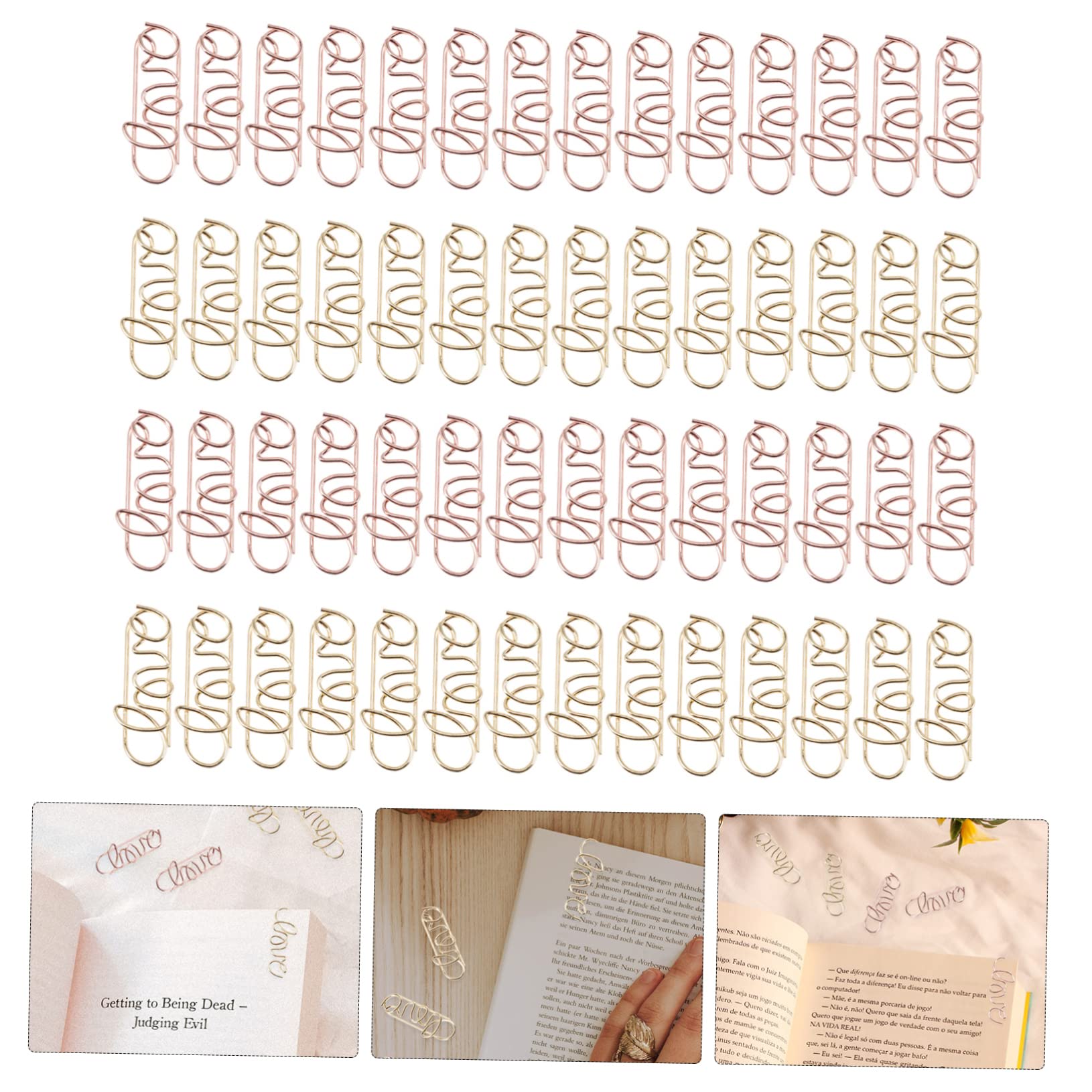 Gadpiparty 3 Set Graffette A Forma Di Colorato Graffette Piccole Forniture Di Cancelleria Piccole Clips Clip Piccole Ufficio Graffette Piazza Carino Graffetta Per Fogli 100 Pezzi * 3
