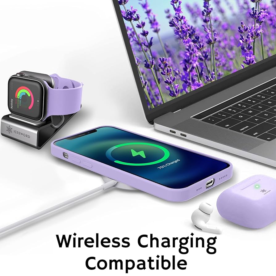 Apple iPhone 13 mini レザーケース パープル Genuine Apple iPhone 13 Mini Leather MagSafe Case / Cover