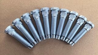 WANTONE RACING 10pcs 1/2-20 Serrated Wheel Stud Bolts 610-523, 0.56" Knurl 2.3" Length for 2005-2014 Ford Mustang Front Hub
