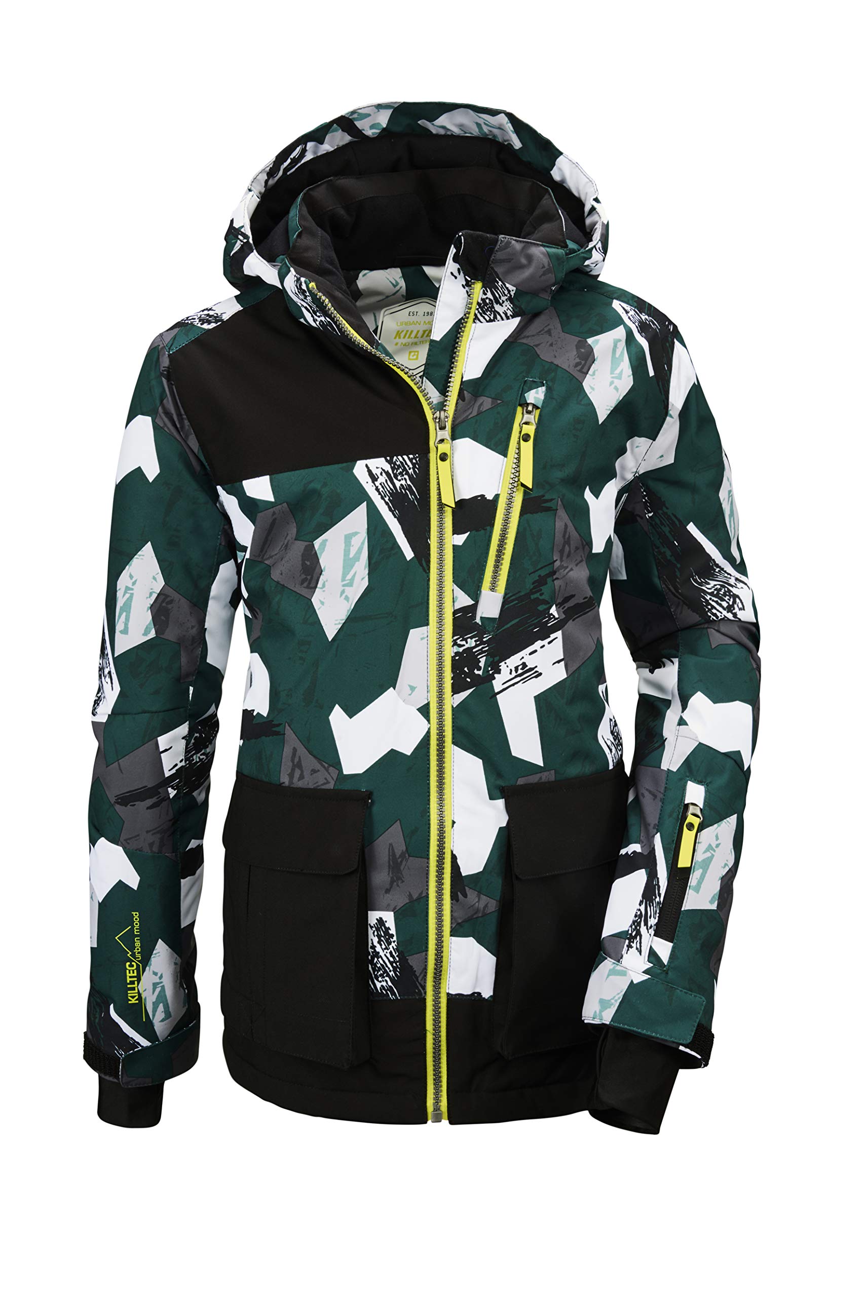 Boy's Flumet Bys Ski Jckt B Functional jacket with zip-off hood and snow guard