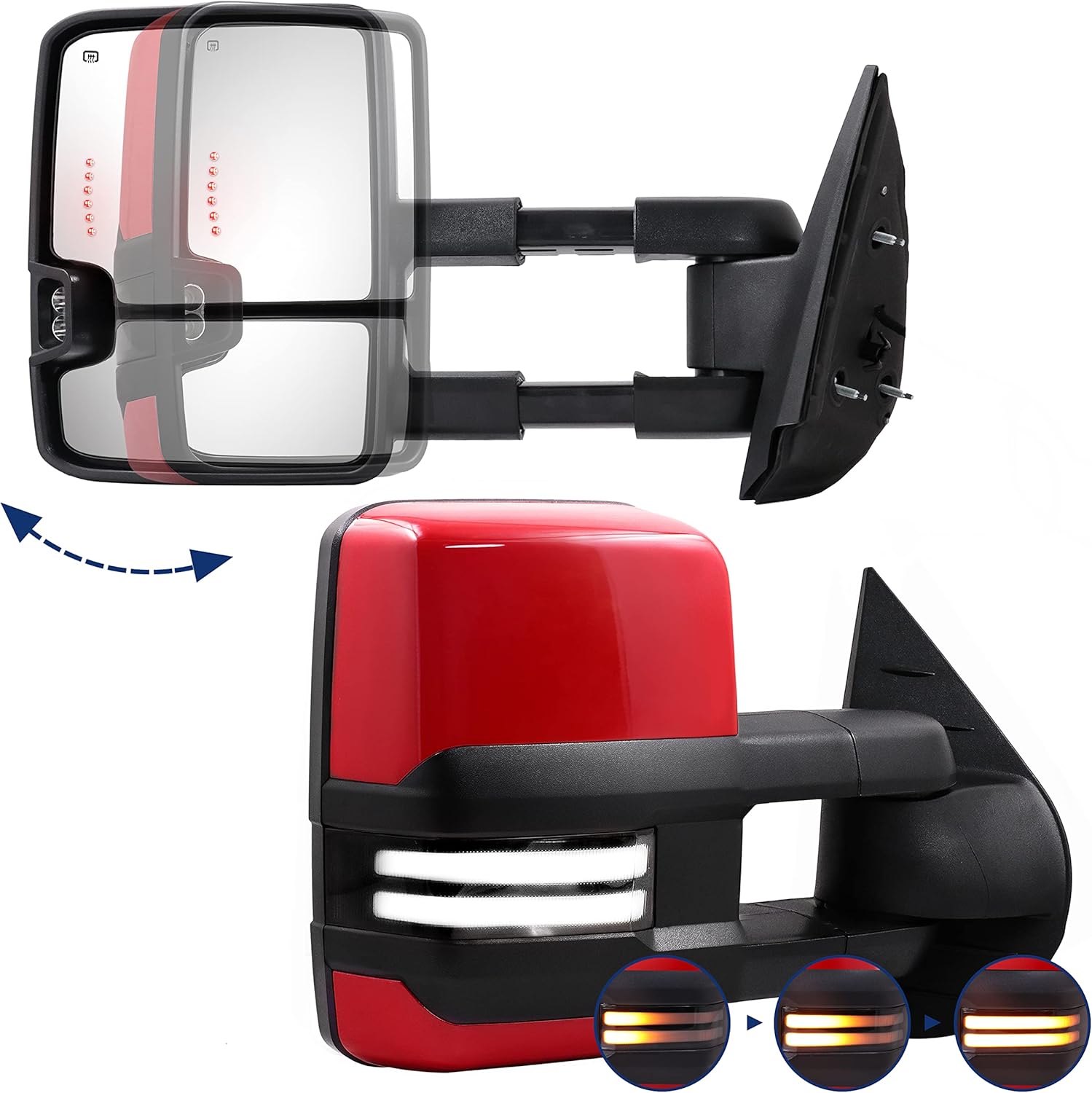Power Folding Mirror for Silverado Sierra Compatible with