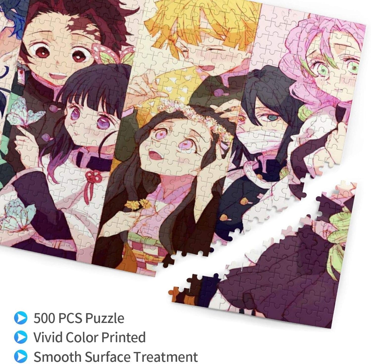 お求めやすく価格改定 きめつのやいば 500ピース ジグソーパズル ター パズル キャラクター アニメパターン 萌えグッズ 子供 初心者向け ギフト プレゼント 38cm 52cm Www Tonna Com