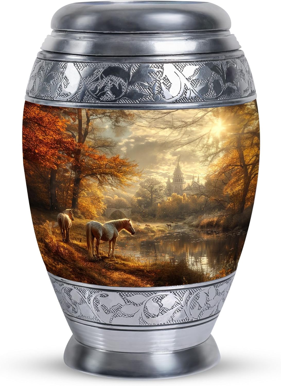 Horse Urns for Human Ashes - Urns for Human Ashes Adult Female - Urn for Mom - Cremation Keepsakes for Ashes - Memorial Ashes Keepsake - Urns for Men (Size-3inch,1pcs)