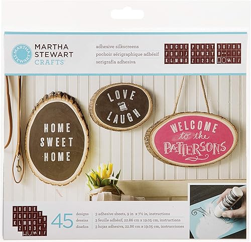 Miniatura 3 de Martha Stewart Artesanía Martha Stewart Bodoni alfabeto serigrafía plantilla