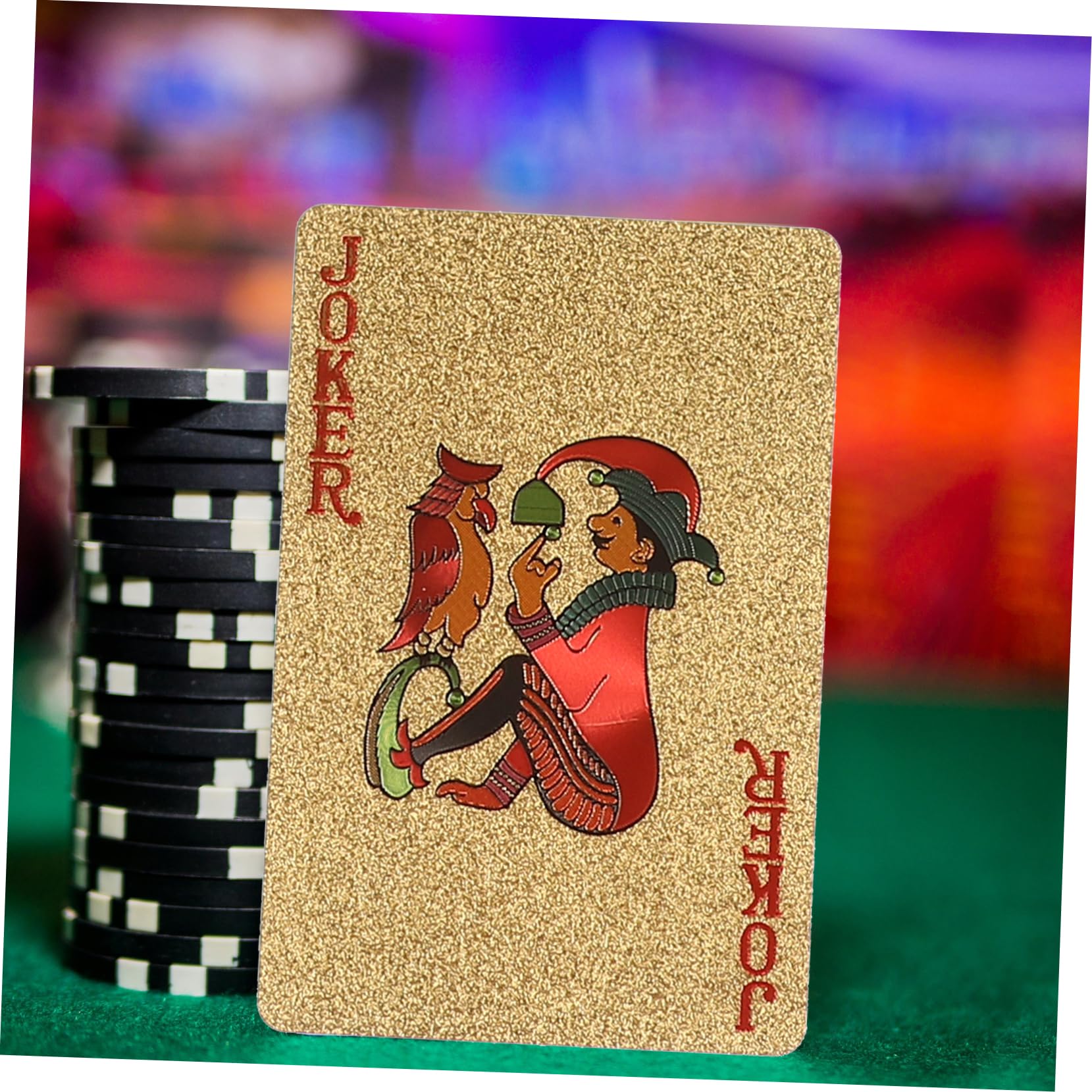 ibasenice 4confezioni Carte Da Poker Placcate Oro Gioco Di Intrattenimento Per Feste Ottime Per Eventi e Attività All Aperto Materiale Resistente e Design Elegante e Raffinato
