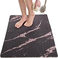 Vista 29 de ENKOSI Alfombra antideslizante para ducha y baño Loofah - Comodidad acolchada suave - Sin ventosas para bañeras lisas o texturizadas - Drenaje