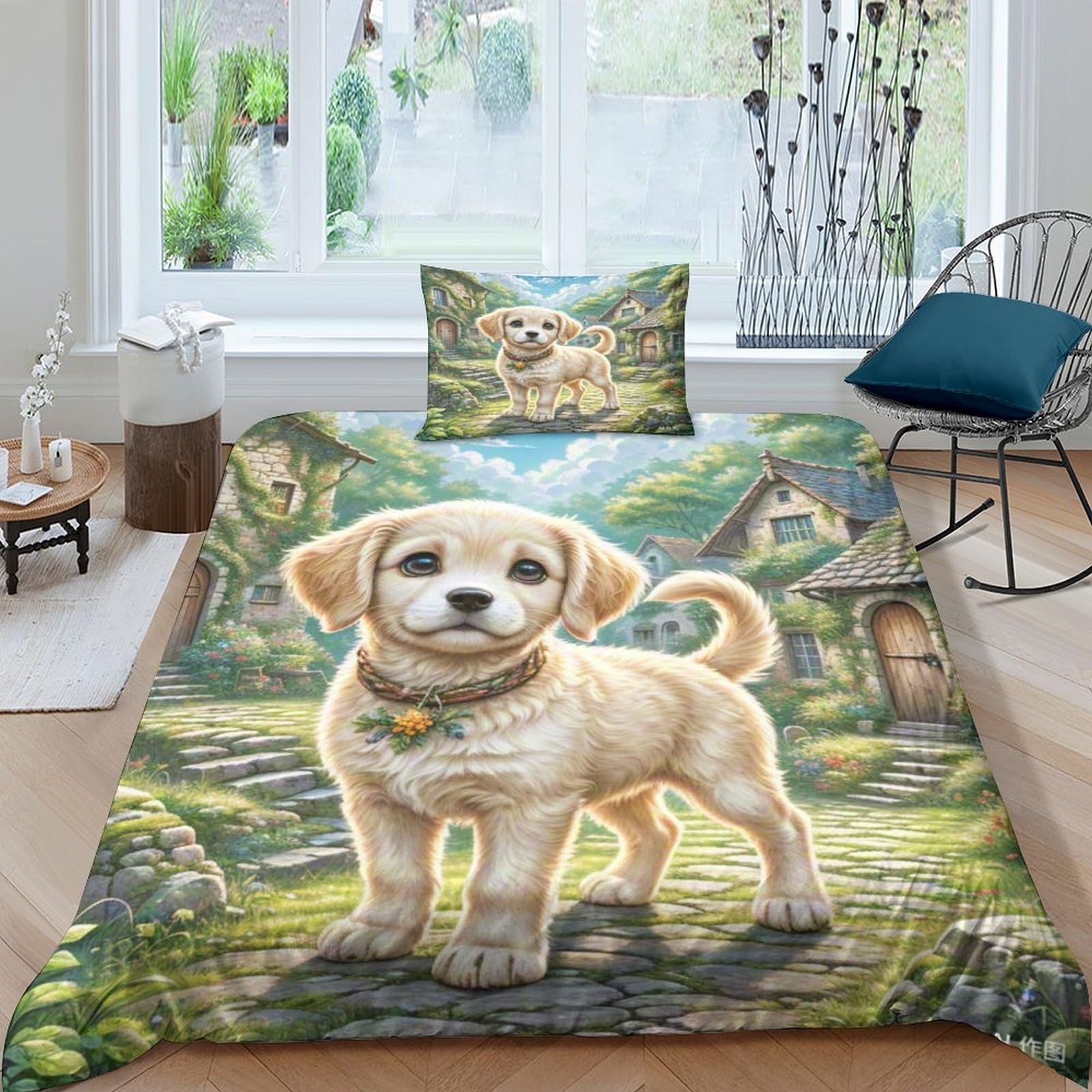 Parure couette beagle imprimé 3D pour créer un nid douillet dans la chambre fille