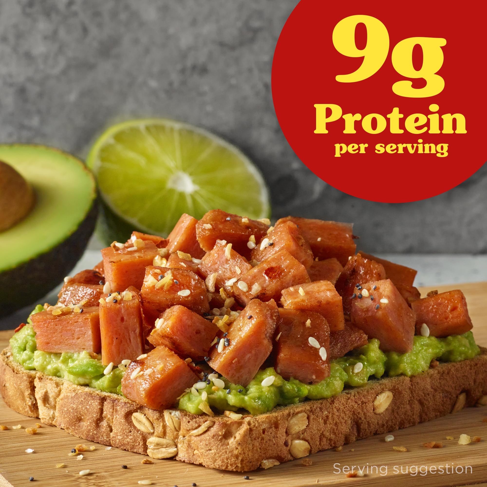 SPAM Single Bacon 2.5oz Individual Pouch (Pack of 12) Fully Cooked Pork and Ham, 9g of Protein, 0g Trans Fat, Low Carb, Keto-Friendly, Gluten Free, Easy Open Pouch, Perfect for Sandwiches & Breakfast