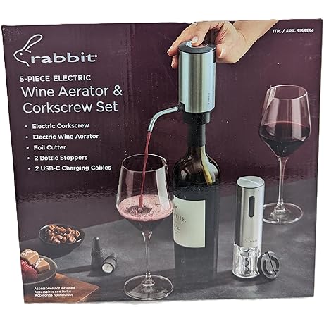 Rabbit Electric Wine Opener Set: A Sophisticated Wine Accessory for Effortless Wine Enjoyment