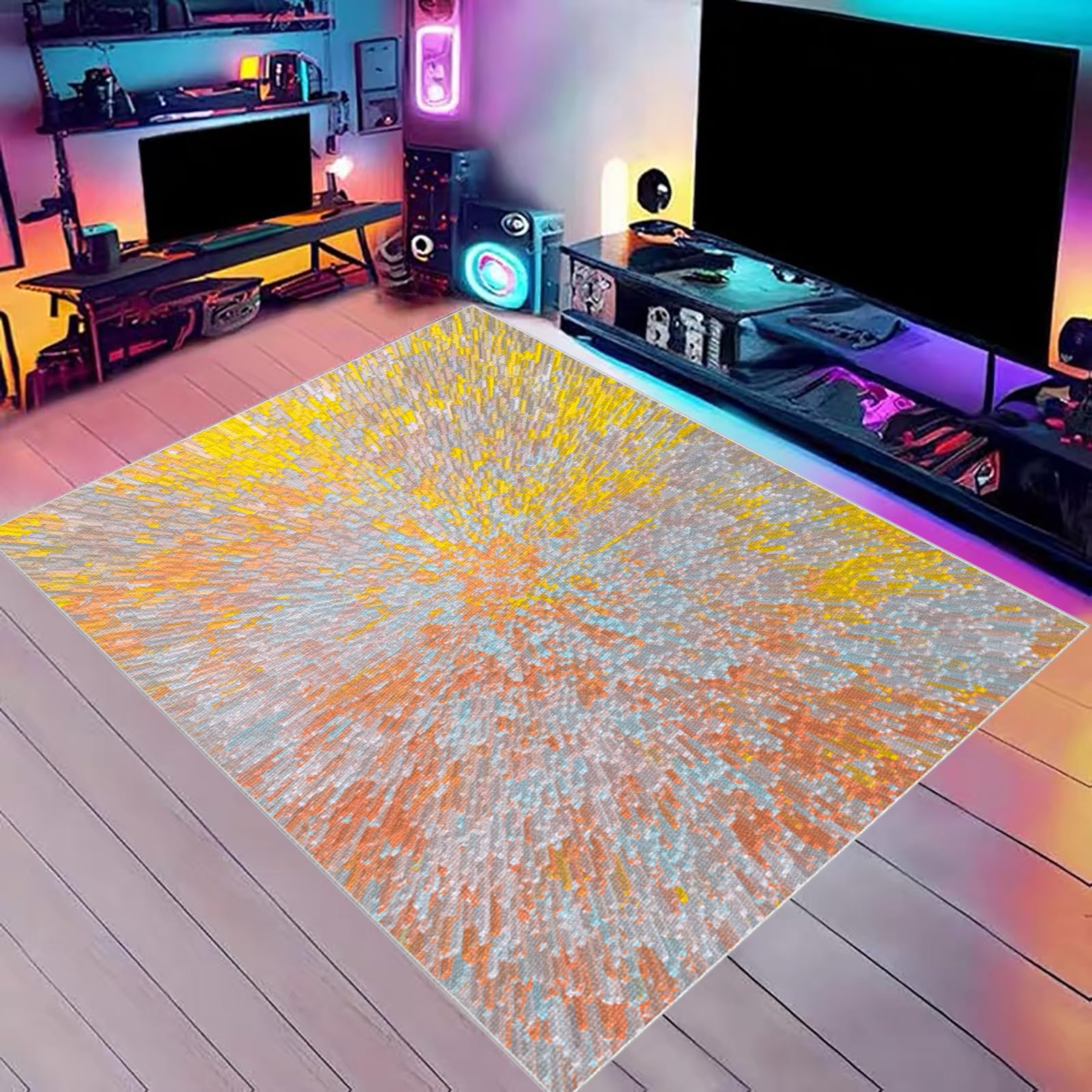 Tapis Protège-Sol pour Chaise, Tapis de Chaise de Bureau pour Sol en Bois Dur, Tapis de Chaise Bureau Gaming Tapis de Sol Bureau Tissu, Tapis de Sol pour Fauteuil, Tapis de Chaise de Jeu 140 x 180 cm