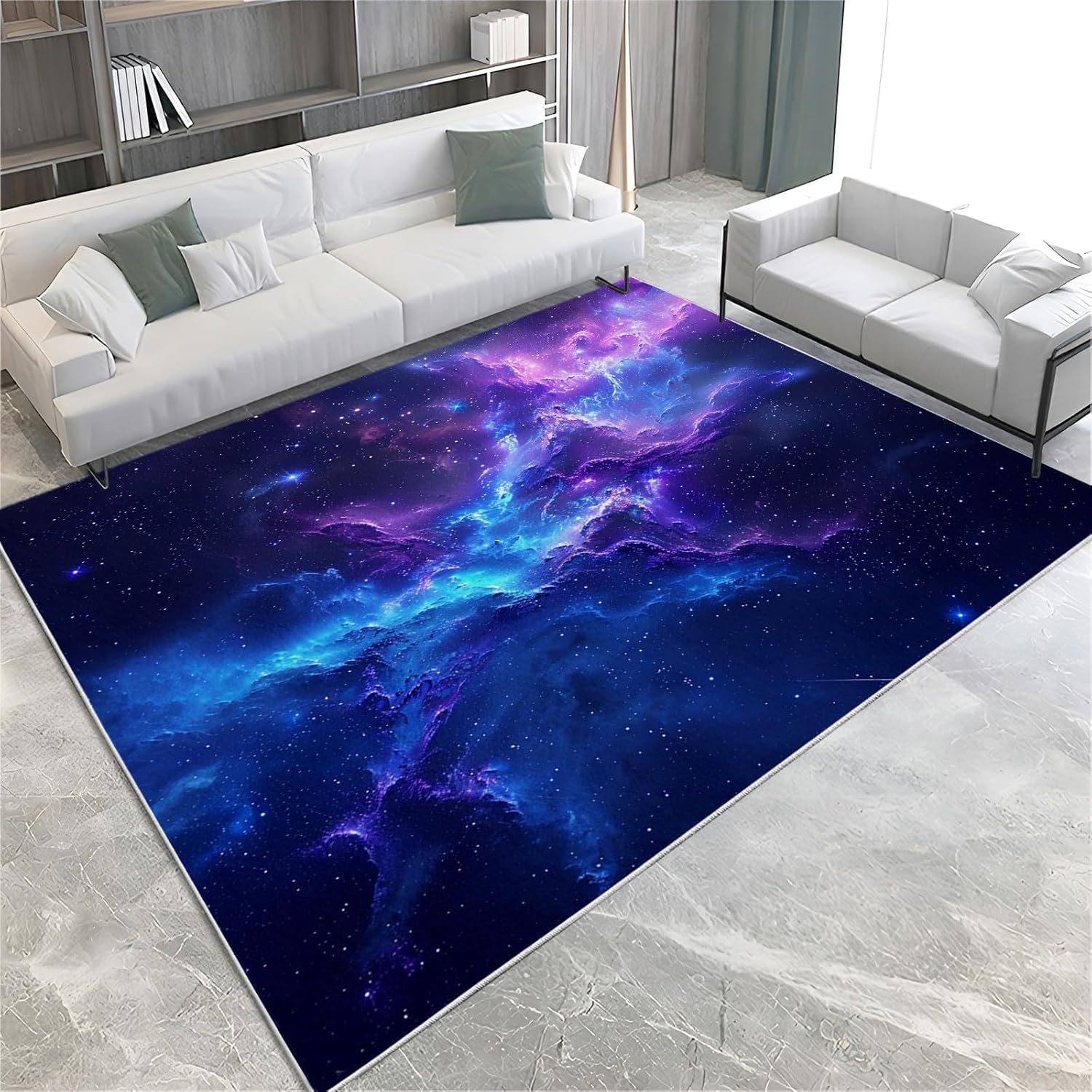 Tapis de cuisine 3D paysage spatial lavable pour créer un intérieur moderne et design