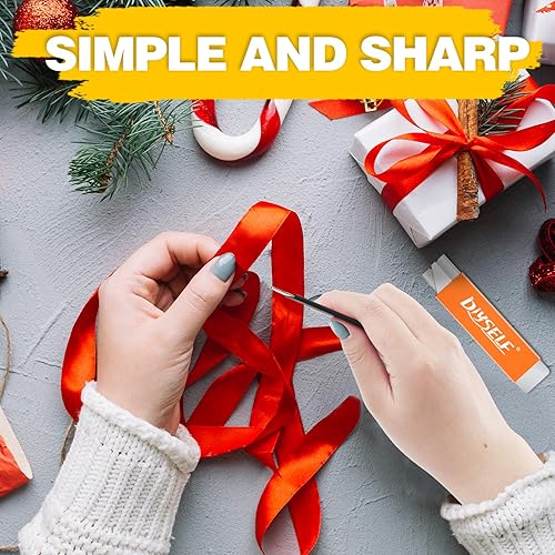 Miniatura 2 de DIYSELF Paquete de 24 cuchillos utilitarios de cortadores de caja, cuchillo de hoja de afeitar de un solo filo, cortador de caja de navaja de metal