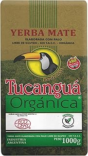 Tucanguá Organic Yerba Mate – Loose Leaf Traditional South American Tea – Low Dust, With Stems, Gluten-Free