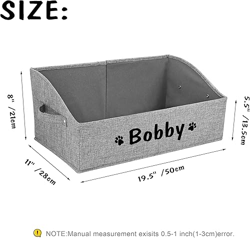 Miniatura 2 de PET ARTIST Cesta plegable personalizada para organización y almacenamiento para perros, accesible y personalizable, almacenamiento de juguetes para