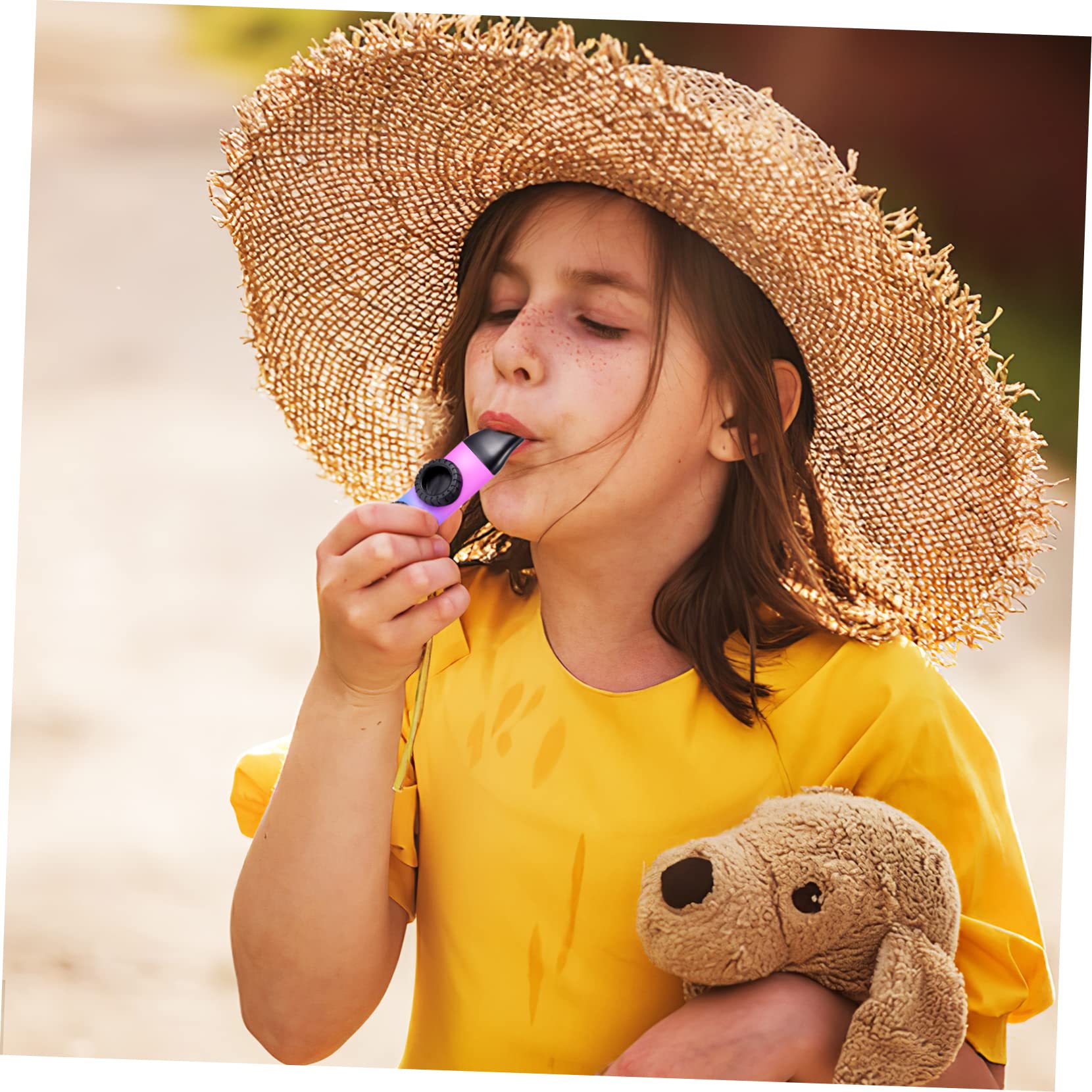 TOYANDONA 6juegos Instrumentos Musicales Kazoo Portátiles Con Repuestos De Membranas Redondas Para Amantes Música