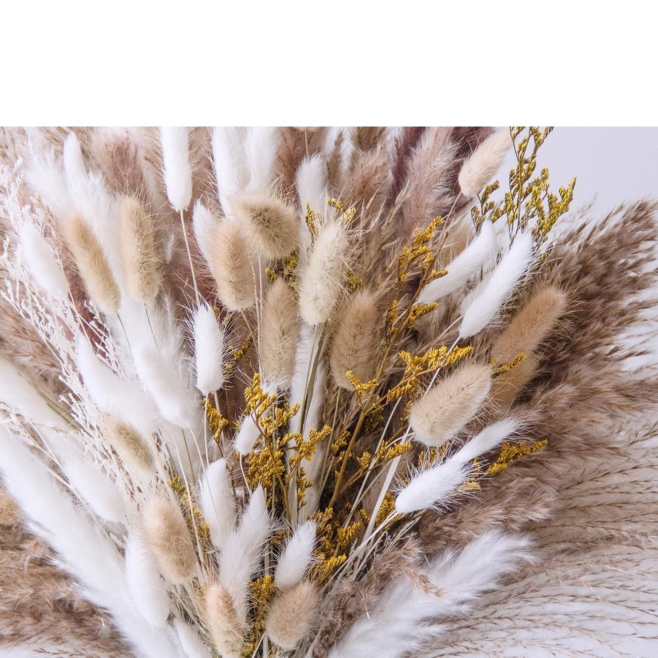 Künstliches Pampas Gras, Pampasgras-Trockenblumenstrauß-Bündel, Mehrfarbig, 30–45 cm, for Hochzeit, Party, Zuhause, Vasendekoration(Ac-558-100pcs)